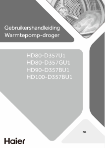 Handleiding Haier HD80-D357U1 Wasdroger
