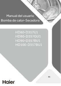 Manual de uso Haier HD80-D357U1 Secadora
