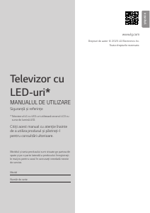 Manual LG 75NANO81A3A Televizor LED