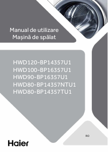 Manual Haier HWD100-BP16357U1 Mașină de spalat cu uscator