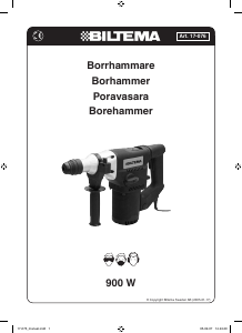 Bruksanvisning Biltema 17-076 Borrhammare