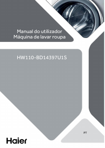 Manual Haier HW110-BD14397U1 Máquina de lavar roupa