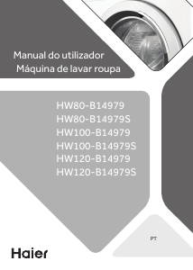 Manual Haier HW80-B14979S8 Máquina de lavar roupa