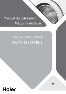 Manual Haier HW90-B14959EU1 Máquina de lavar roupa