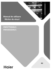 Manual Haier HWS77GDAU1 Răcitor vin