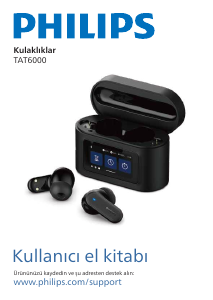 Kullanım kılavuzu Philips TAT6000BK Kulaklık
