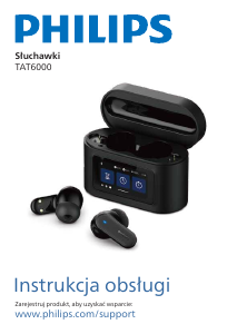 Instrukcja Philips TAT6000BK Słuchawki
