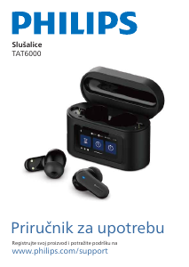 Priručnik Philips TAT6000BK Slušalica
