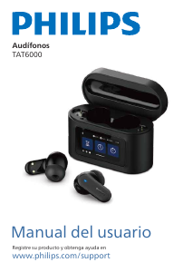 Manual de uso Philips TAT6000BK Auriculares