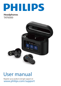 Manual Philips TAT6000BK Headphone