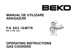 Manual BEKO FG 662 IGMTR Aragaz