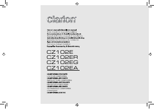 Manual de uso Clarion CZ102E Radio para coche