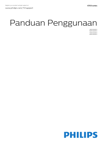 Panduan Philips 50PUS6703 Televisi LED