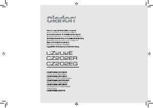 Manuale Clarion CZ202E Autoradio