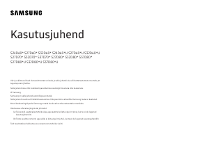 Kasutusjuhend Samsung S24D600UAU LED-kuvar