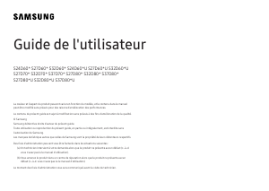Mode d’emploi Samsung S27D706EAU Moniteur LED