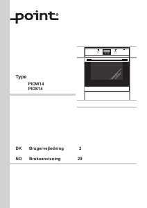 Brugsanvisning Point PIOW14 Ovn