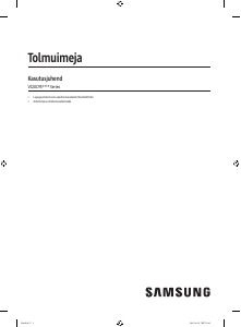 Kasutusjuhend Samsung VS20C9542TN Tolmuimeja