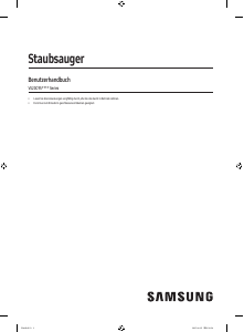 Bedienungsanleitung Samsung VS20C9547TB Staubsauger