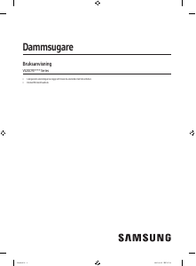Bruksanvisning Samsung VS20C9547TB Dammsugare