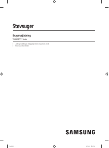Brugsanvisning Samsung VS20C954FTB Støvsuger