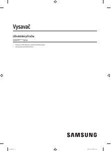 Manuál Samsung VS20C9554TK Vysavač