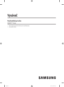 Návod Samsung VS20C9554TK Vysávač