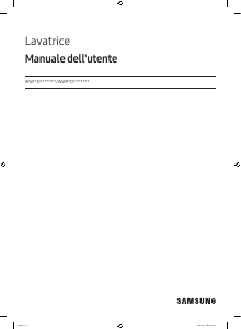 Manuale Samsung WW90DB8U95GH Lavatrice