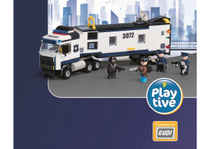 Manual Playtive set 295683 By Gudi Police truck