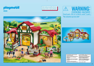 Manuál Playmobil set 6926 Riding Stables Velký ranč pro koně