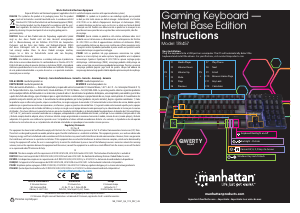 Manuale Manhattan 178457 Tastiera