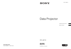 Mode d’emploi Sony VPL-GH10 Projecteur