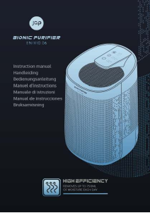 Manual de uso Jap Appliances Enivio D6 Purificador de aire