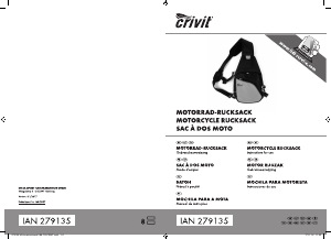Bruksanvisning Crivit IAN 279135 Ryggsäck