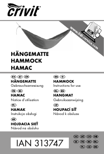 Bedienungsanleitung Crivit IAN 313747 Hängematte