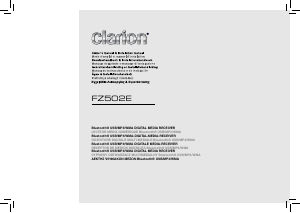 Manual de uso Clarion FZ502E Radio para coche