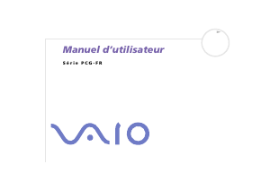 Mode d’emploi Sony Vaio PCG-FR395EP Ordinateur portable