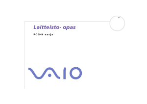 Käyttöohje Sony Vaio PCG-K195BP Kannettava tietokone