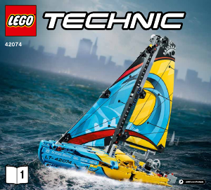 Használati útmutató Lego set 42074 Technic Versenyjacht