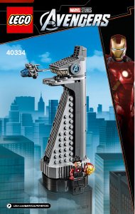 Manual Lego set 40334 Super Heroes Avengers Tower