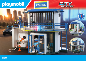 Manuale Playmobil set 71874 City Action Centrale di polizia:sala investigativa