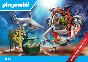 Manuale Playmobil set 71860 City Action Caccia al tesoro con sottomarino