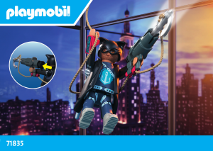 Εγχειρίδιο Playmobil set 71835 Heroes Σούπερ Ήρωες « Silver Hook »
