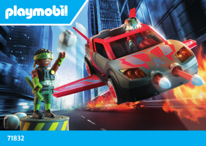 Εγχειρίδιο Playmobil set 71832 Heroes Σούπερ Ήρωες με σούπερ όχημα