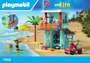 Instrukcja Playmobil set 71903 My Life Wieża ratownicza i plażowy samochód buggy