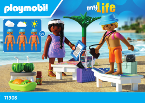 Instrukcja Playmobil set 71908 My Life Wycieczka na plażę