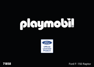 Εγχειρίδιο Playmobil set 71858 Promotional PLAYMOBIL x Ford F-150 Raptor