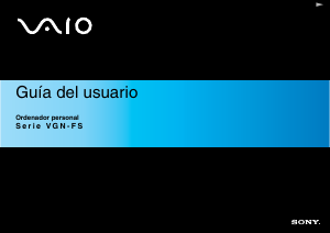 Manual de uso Sony Vaio VGN-FS415M Portátil