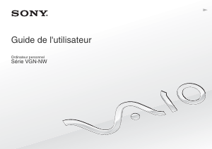Mode d’emploi Sony Vaio VGN-NW24JG Ordinateur portable