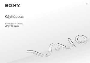 Käyttöohje Sony Vaio VPCF13D4E Kannettava tietokone